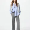 Pantalones de punto trenzado lavables para mujer Pantalones de punto trenzado lavables para mujer