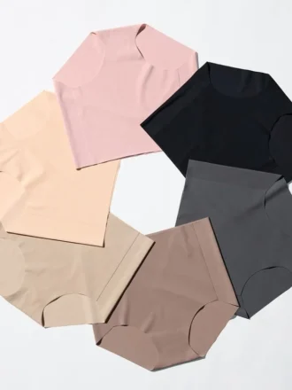 Pantalones de tiro bajo AIRism sin costuras para mujer