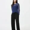 Pantalones elásticos de jersey para mujer | Mezcla de algodón
