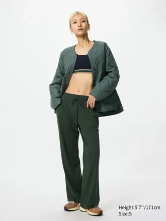 Pantalones elásticos de jersey para mujer | Mezcla de algodón