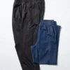 Pantalones elásticos unisex de tobillo | Denim Pantalones elásticos unisex de tobillo | Denim