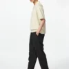 Pantalones holgados de mezcla de lino para hombre