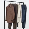 Pantalones holgados de mezcla de lino para hombre