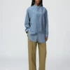 Pantalones rectos de tiro alto para mujer