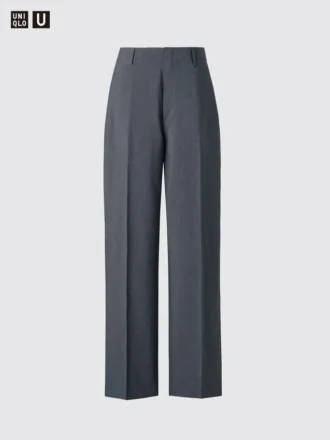 Pantalones rectos de tiro alto para mujer
