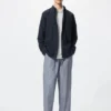 Pantalones tobilleros de mezcla de lino para hombre | A rayas Pantalones tobilleros de mezcla de lino para hombre | A rayas