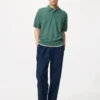 Pantalones tobilleros holgados de mezcla de lino para hombre