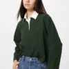 Polos de algodón lavado para mujer Polos de algodón lavado para mujer