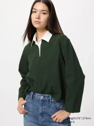 Polos de algodón lavado para mujer