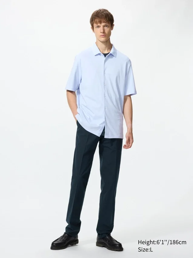 Polos unisex de piqué de algodón AIRism totalmente abiertos Polos unisex de piqué de algodón AIRism totalmente abiertos