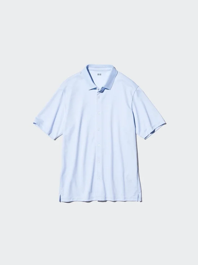 Polos unisex de piqué de algodón AIRism totalmente abiertos Polos unisex de piqué de algodón AIRism totalmente abiertos