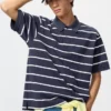 Polos unisex de piqué seco a rayas | Rayas anchas Polos unisex de piqué seco a rayas | Rayas anchas