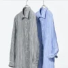 Premium Linen camisa para hombre | A rayas Premium Linen camisa para hombre | A rayas