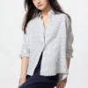 Premium Linen camisa para mujer | A rayas