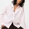 Premium Linen camisa para mujer | A rayas