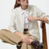 Premium Linen camisa para mujer | A rayas