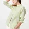 Premium Linen camisa para mujer | A rayas