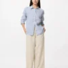Premium Linen camisa para mujer | A rayas