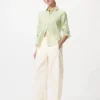 Premium Linen camisa para mujer | A rayas