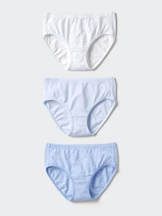 Ropa interior infantil de algodón elástico | 3 pares | Lunares