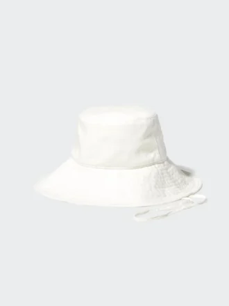 Sombreros de ala ancha de algodón y lino con protección UV para mujer