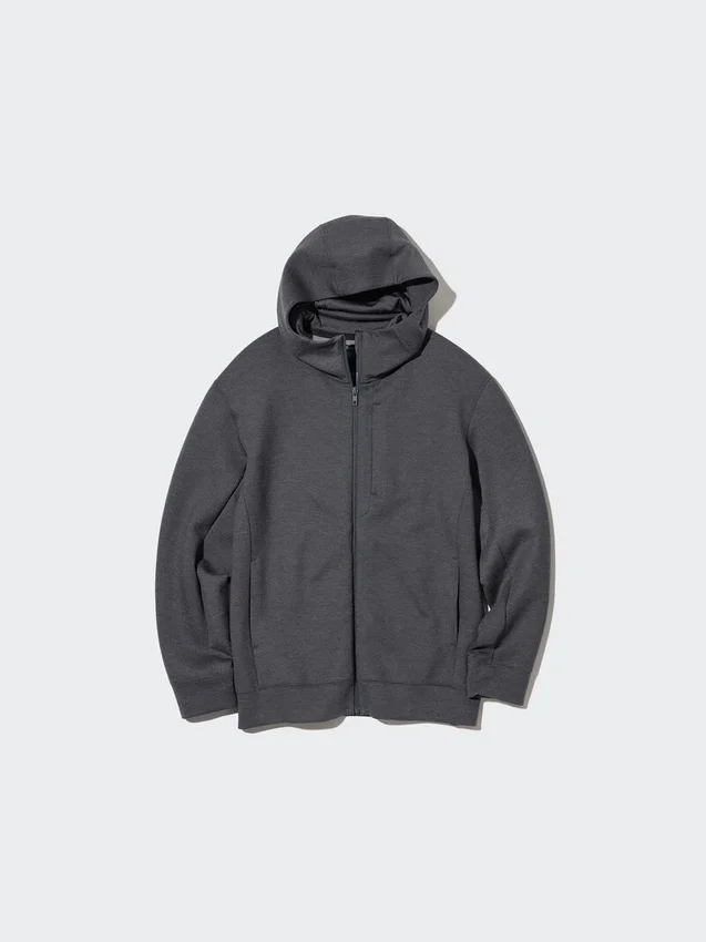 Sudadera con capucha de manga larga y cremallera completa Stretch Dry para hombre Sudadera con capucha de manga larga y cremallera completa Stretch Dry para hombre