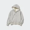 Sudadera con capucha y cremallera completa HEATTECH con forro de felpa para mujer