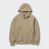 Sudadera con capucha y cremallera completa HEATTECH para hombre con forro de felpa Sudadera con capucha y cremallera completa HEATTECH para hombre con forro de felpa