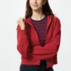 Sudadera con capucha y cremallera completa para mujer Sudadera con capucha y cremallera completa para mujer