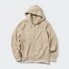 Sudadera con capucha y cremallera completa para mujer (rayas) Sudadera con capucha y cremallera completa para mujer (rayas)