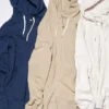 Sudadera con capucha y cremallera completa para mujer (rayas) Sudadera con capucha y cremallera completa para mujer (rayas)