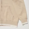 Sudadera con capucha y cremallera completa para mujer (rayas) Sudadera con capucha y cremallera completa para mujer (rayas)