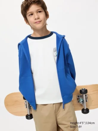 Sudadera con capucha y cremallera completa para niños