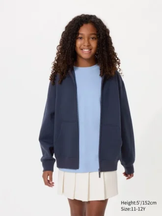Sudadera con capucha y cremallera completa para niños