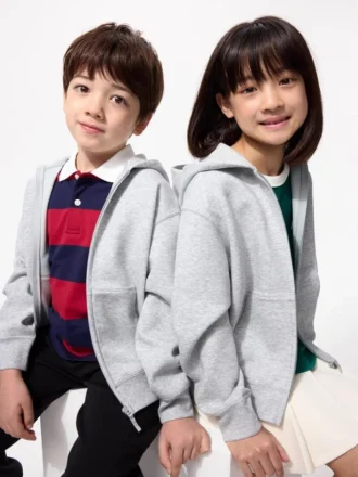 Sudadera con capucha y cremallera completa para niños