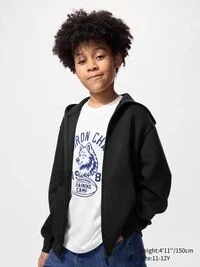 Sudadera con capucha y cremallera completa para niños