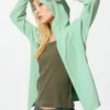 Sudadera con capucha y cremallera completa Ultra Stretch AIRism con protección UV para mujer Sudadera con capucha y cremallera completa Ultra Stretch AIRism con protección UV para mujer