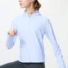 Sudadera con capucha y cremallera completa Ultra Stretch AIRism con protección UV para mujer Sudadera con capucha y cremallera completa Ultra Stretch AIRism con protección UV para mujer
