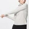 Sudadera con capucha y cremallera completa Ultra Stretch AIRism con protección UV para mujer Sudadera con capucha y cremallera completa Ultra Stretch AIRism con protección UV para mujer