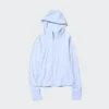 Sudadera con capucha y cremallera completa Ultra Stretch AIRism con protección UV para mujer Sudadera con capucha y cremallera completa Ultra Stretch AIRism con protección UV para mujer