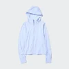 Sudadera con capucha y cremallera completa Ultra Stretch AIRism con protección UV para mujer Sudadera con capucha y cremallera completa Ultra Stretch AIRism con protección UV para mujer