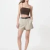 Sujetador bandeau sin aros con canalé para mujer