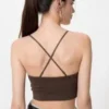 Sujetador bandeau sin aros con canalé para mujer