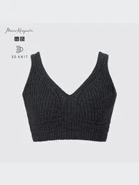 Sujetador de punto 3D Knit acanalado para mujer