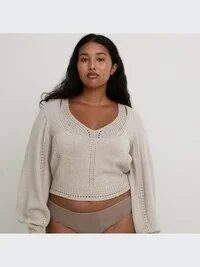 Sujetador de punto 3D Knit acanalado para mujer