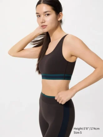 Sujetador deportivo sin aros para mujer | A rayas