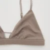 Sujetador sin aros para mujer (triángulo de malla)