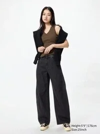 Vaqueros de corte acampanado para mujer | Talla alta