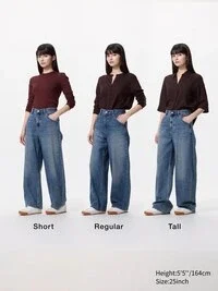 Vaqueros de corte acampanado para mujer | Talla alta