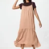 Vestido de camisola con volantes para mujer
